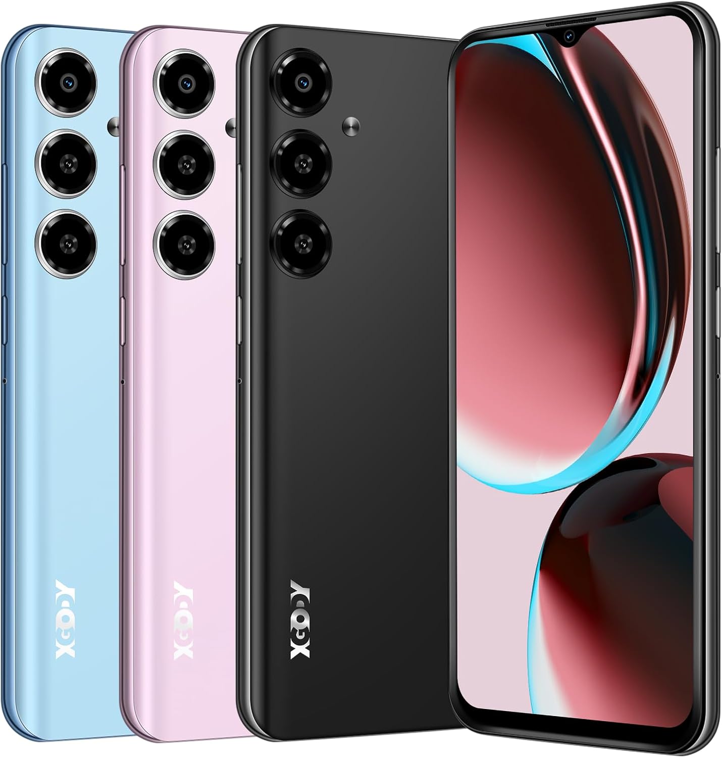 Xgody V50 Android Cell Phone, 4GB RAM + 64GB ROM, 6.55'' HD