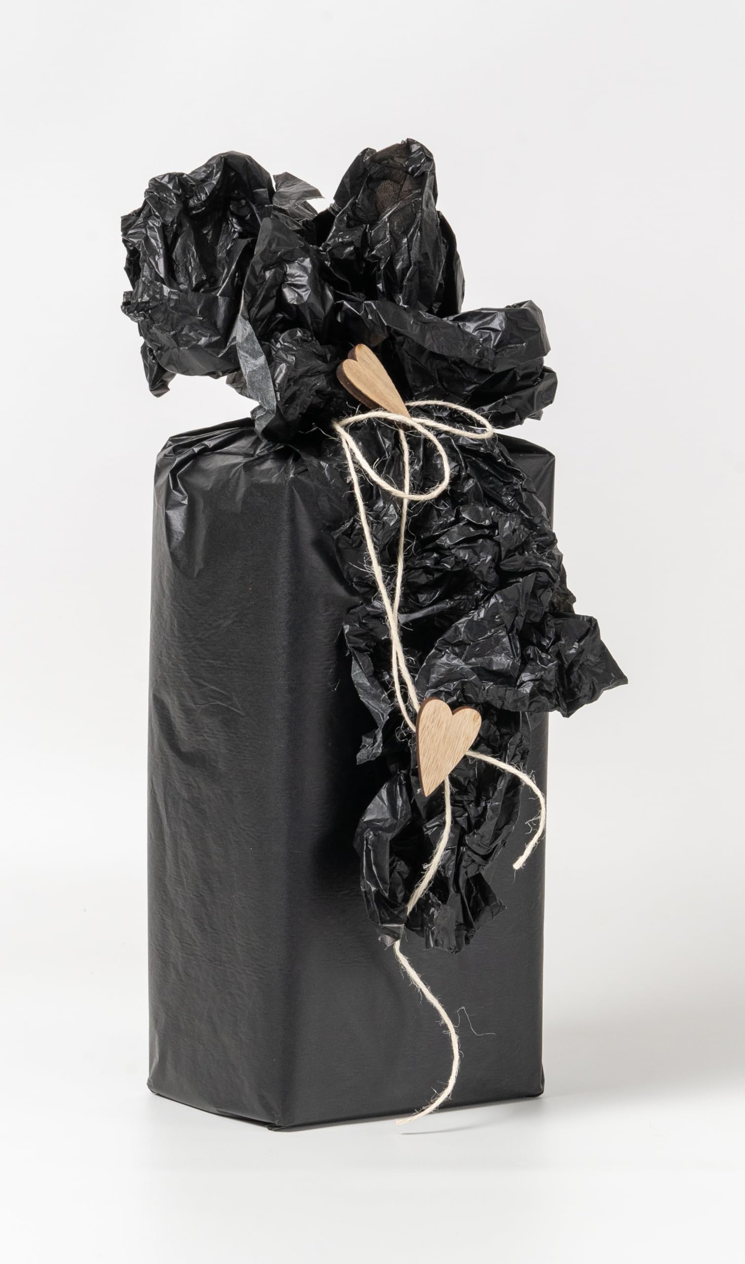 PAKOT – Rollo Papel Seda Negro 18 g – Bobina Grande 70 cm x 100 m – Papel Fino para Envolver Regalos, Manualidades y Packaging de Tiendas