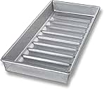 USA Pan Bakeware Nonstick New England Hot Dog Bun and Lobster Roll Loaf Pan, Aluminized Steel