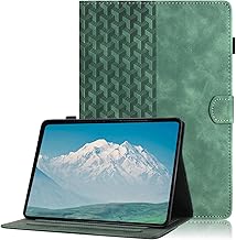 Case Compatible with Samsung Galaxy Tab A 10.1 2019 T510/T515 PU Leather Tablet Case Cover with Stand Function, Magnetic Protection and Pen Holder (Green)
