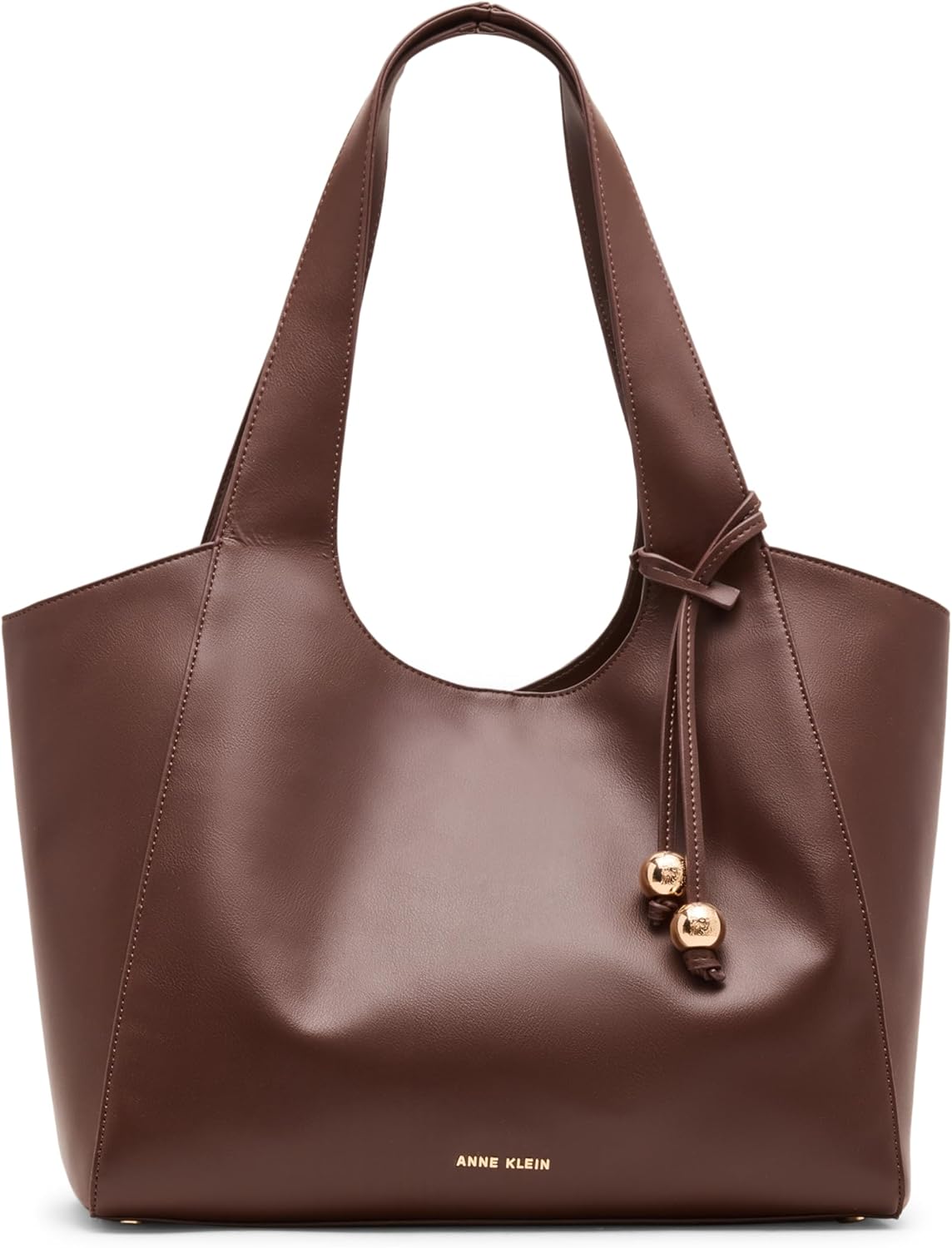 Anne Klein Women's Dome Stud Tote, Chocolate Sauce