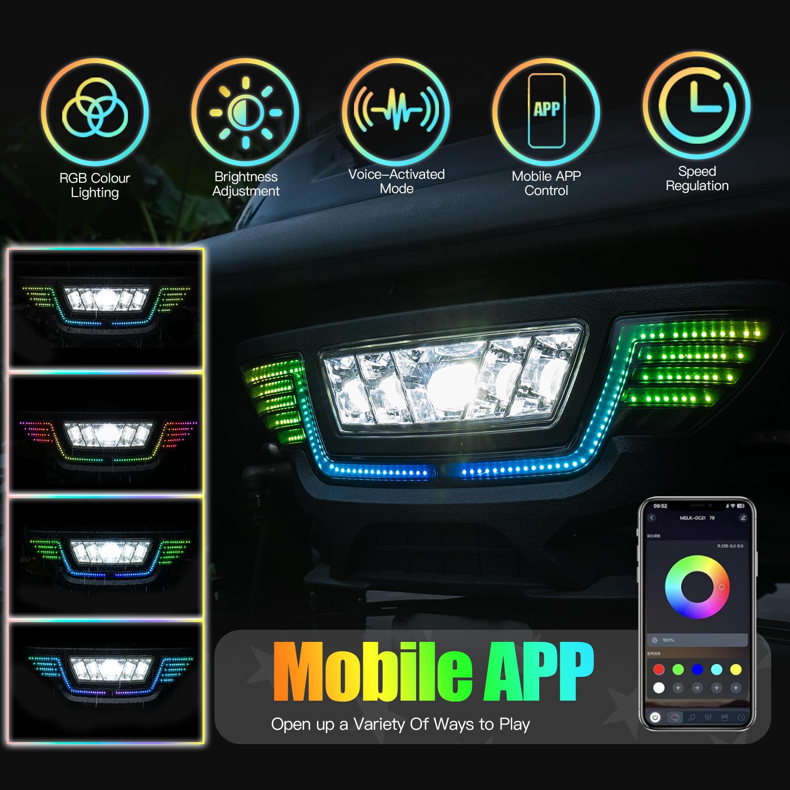Amazon.com : NOKINS Golf Cart Light Kit Fit for Club Car Precedent