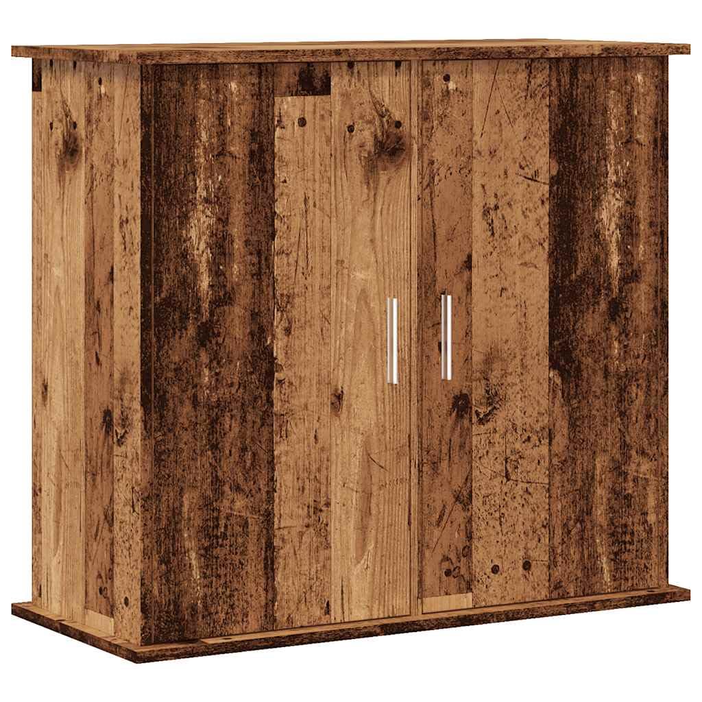vidaXL Aquarium Stand Old Wood 81x36x73 cm Engineered Wood, fish tank cabinet, aquarium cabinet, fish tank unit, fish tank stand, stand for aquarium