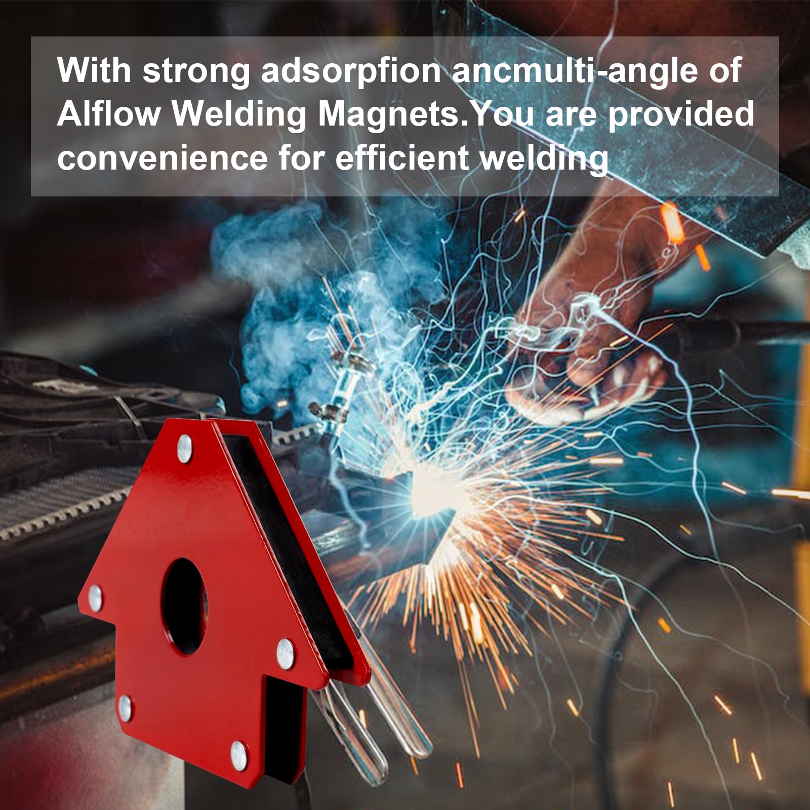 6 Stück Schweißmagnete – 11,3 Kg Haftkraft, Für 45°/90°/135° Winkel, Perfekt Für Metallarbeiten