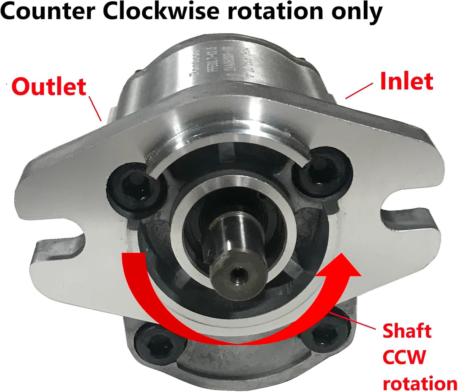 Hydraulic Gear Pump SAE AA Flange 3625psi PFEG series (Counter-Clockwise Rotation, 2.1cc/rev (0.128in3/rev.) 3.3 gpm at max. rpm)
