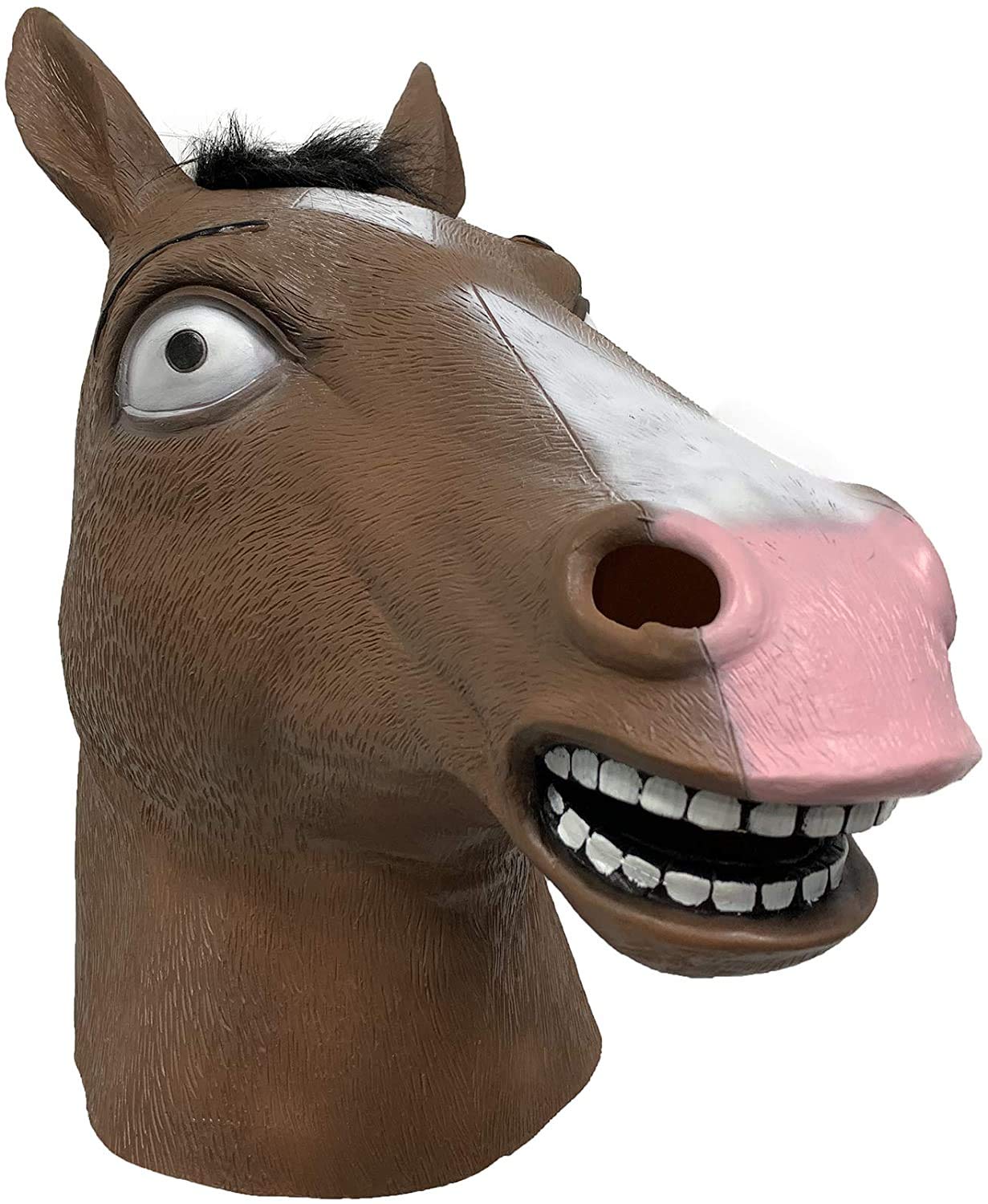 BoJack Horseman Mask Novelty Latex Cosplay Anime Halloween Cosplay Costume Accessories Props Brown
