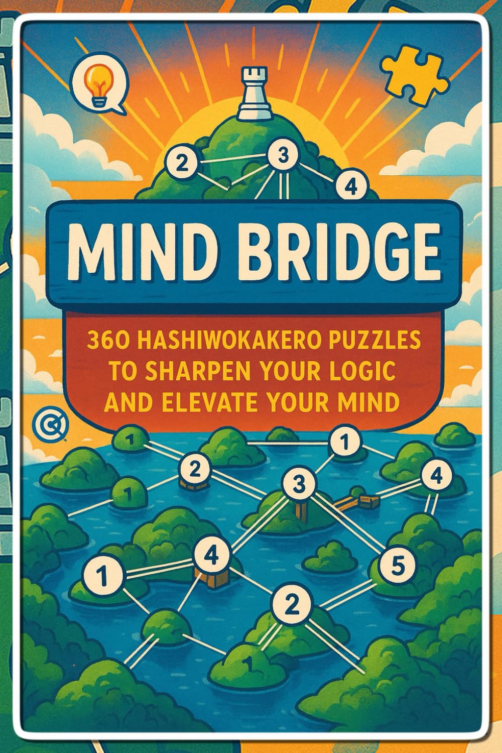 Mind Bridge: 360 Hashiwokakero Puzzles to Sharpen Your Logic and Elevate Your Mind