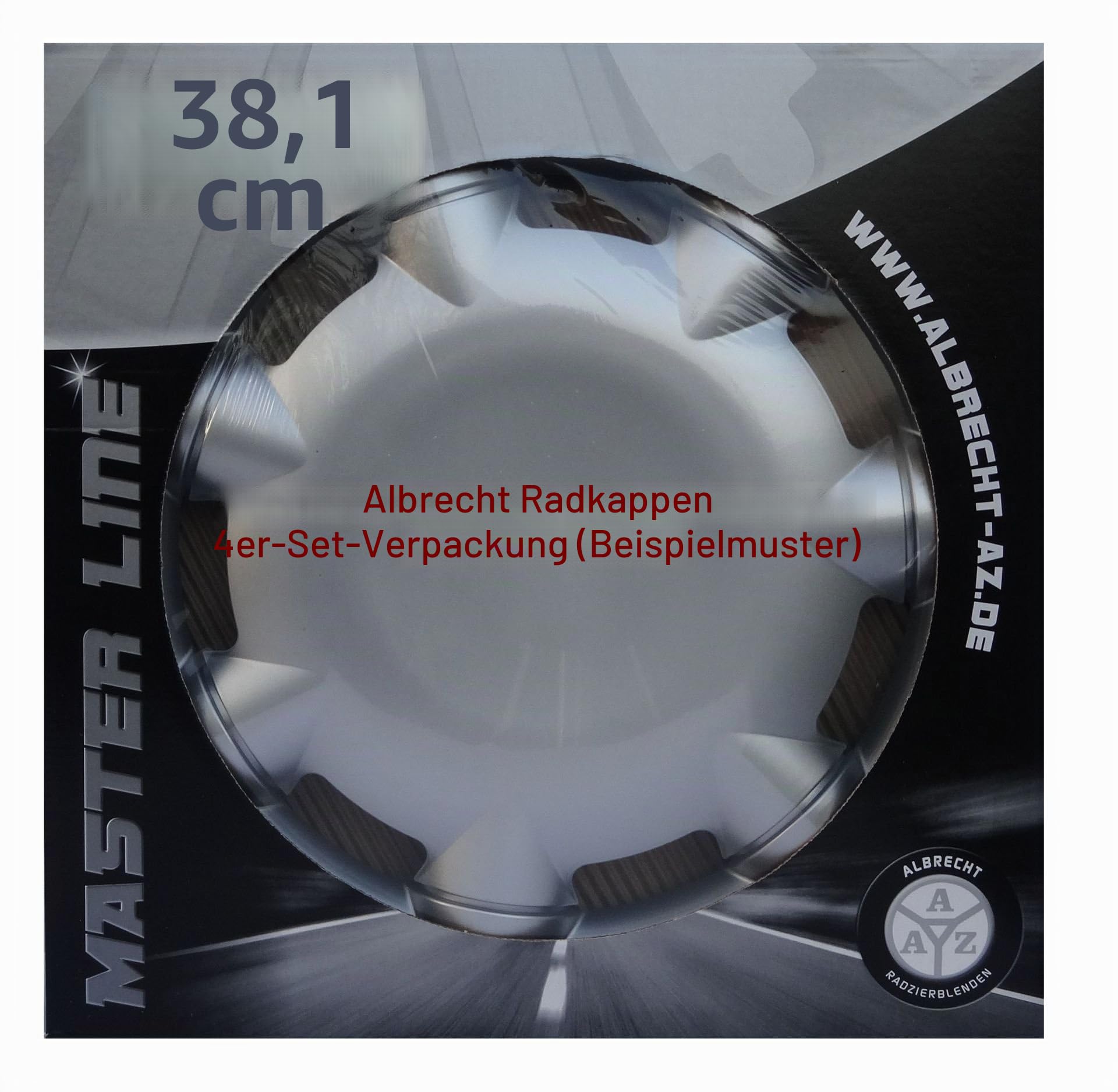 Albrecht Radkappen 15 Zoll schwarz Aruba Radzierblenden 4er-Set | Radkappen & Radzierblenden aus robustem Kunststoff, rostfrei & wetterfest, einfache Clip-Montage, für die meisten Stahlfelgen