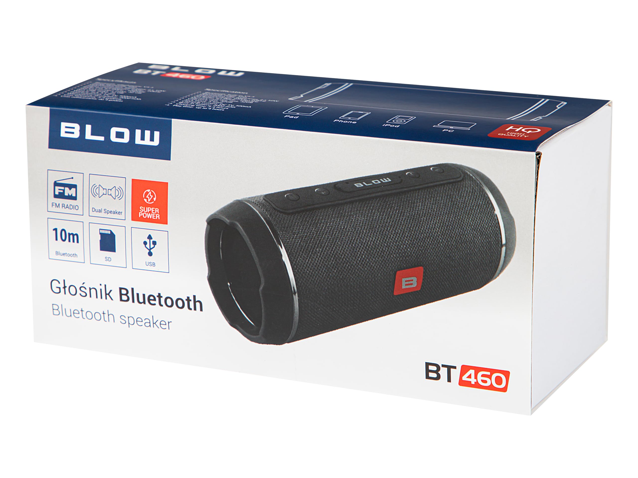 PROLECH Altoparlante Bluetooth Portatile BT460 (Nero)