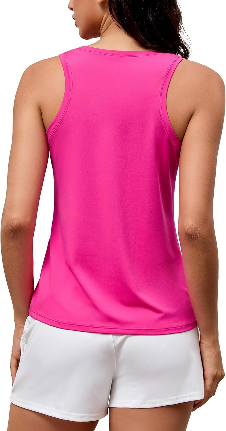 MathCat Women's Workout Tank Tops Racerback Lightweight Yoga Tennis Shirts Loose Fit Athletic Running Tank Top