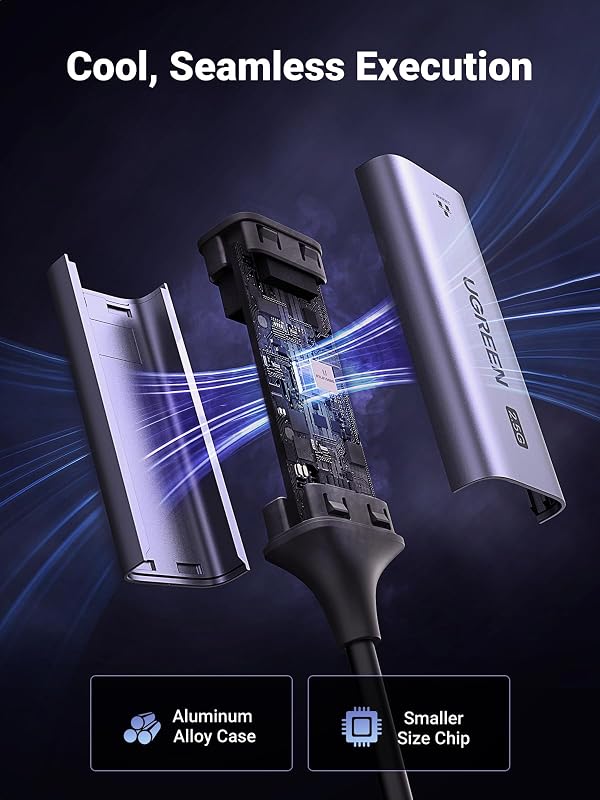 UGREEN USB 3.0 Ethernet Adapter 2.5G LAN Hálózati Adapter RJ45 2500Mbps Gigabit Alumínium Laptop PC Windows macOS Kompatibilis