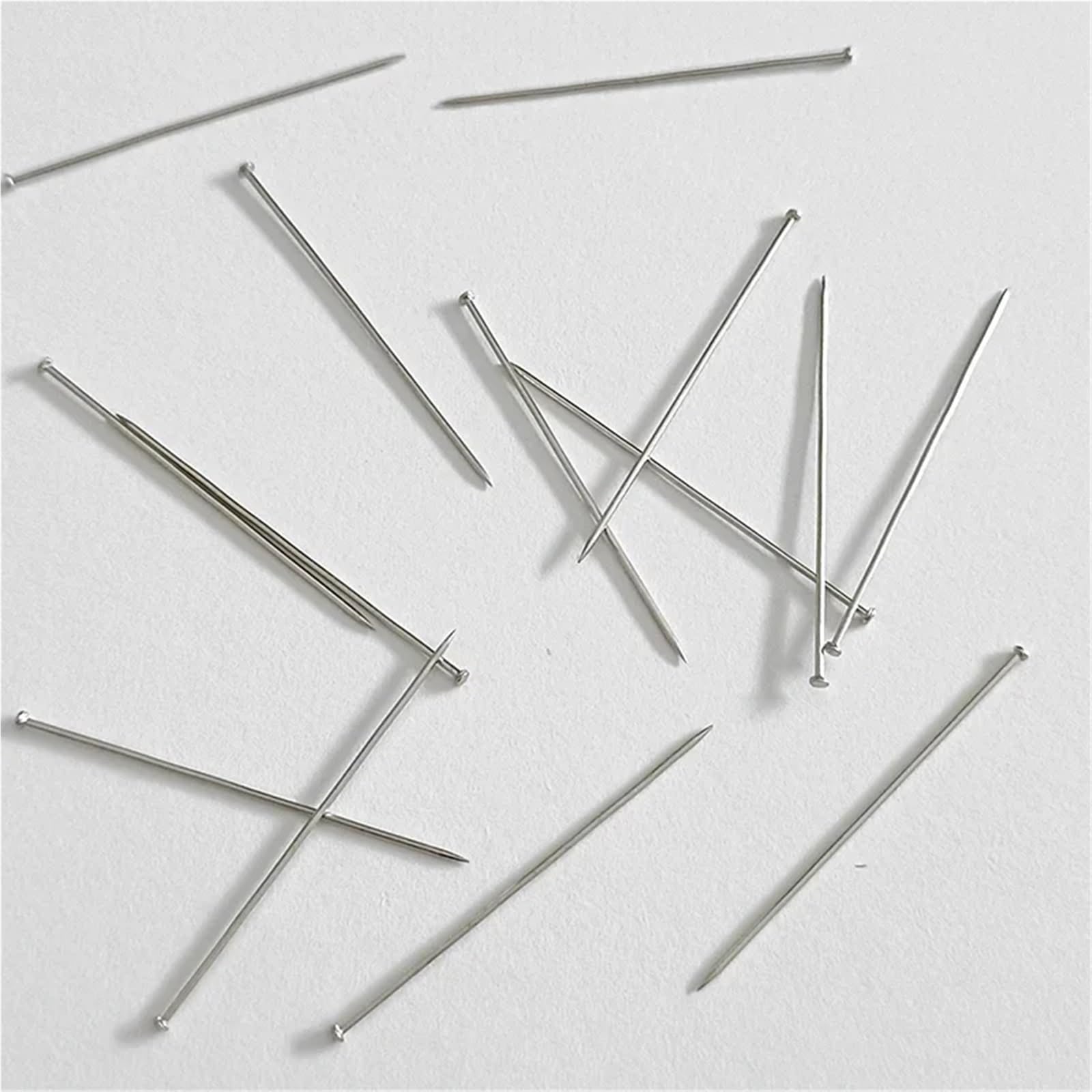 Alfileres de costura rectos de acero inoxidable de 35 mm, 10 unidades, 300 unidades, herramientas de costura