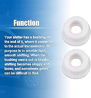 Vista 4 de uxcell Buje de cable de cambio para Ford Transit Connect Transmission Range Selector Cable Buje Reemplazar KV6Z-7K340-A/DG9Z-7K340-A