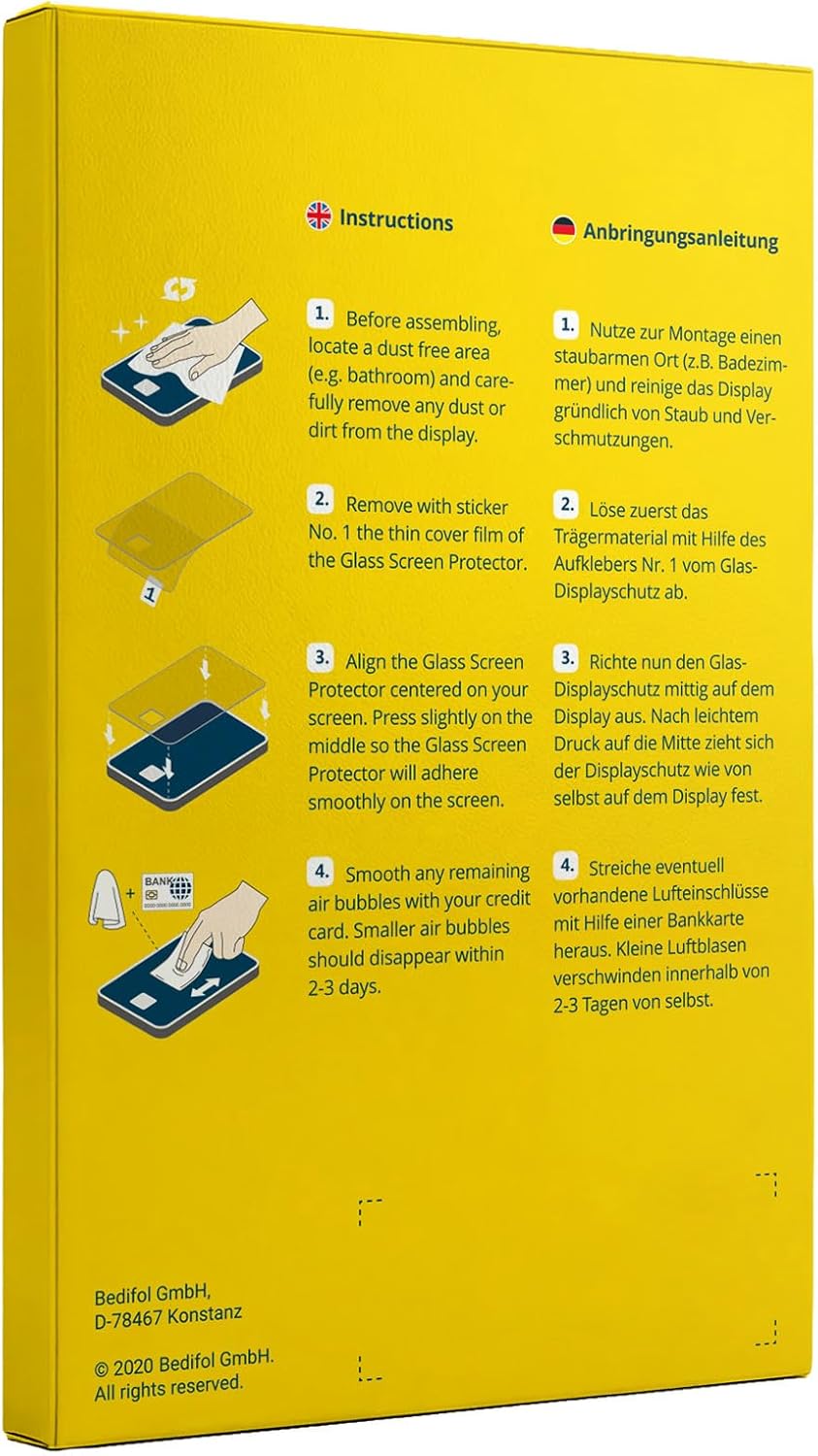 BROTECT Tempered Glass Screen Protector for Lemfo Smartwatch 1.39" 9H