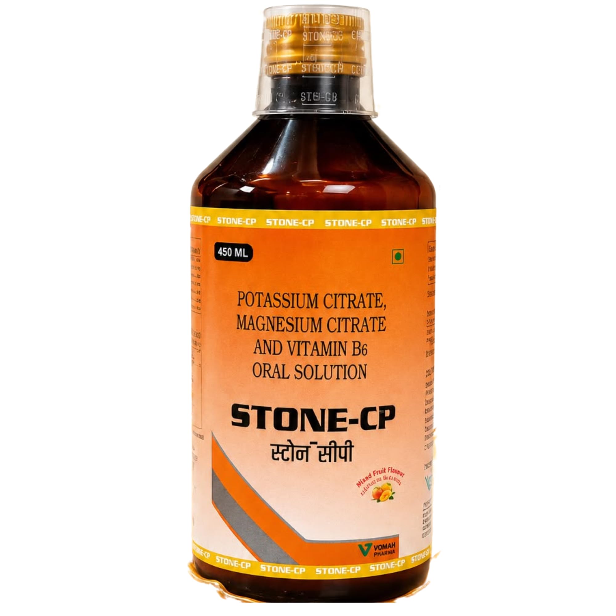 STONE-CP Oral Solution with Potassium Citrate Magnesium Citrate & Vitamin B6, Mixed Fruit Flavour, Daily Nutritional Supplement, 450 ml-image-49