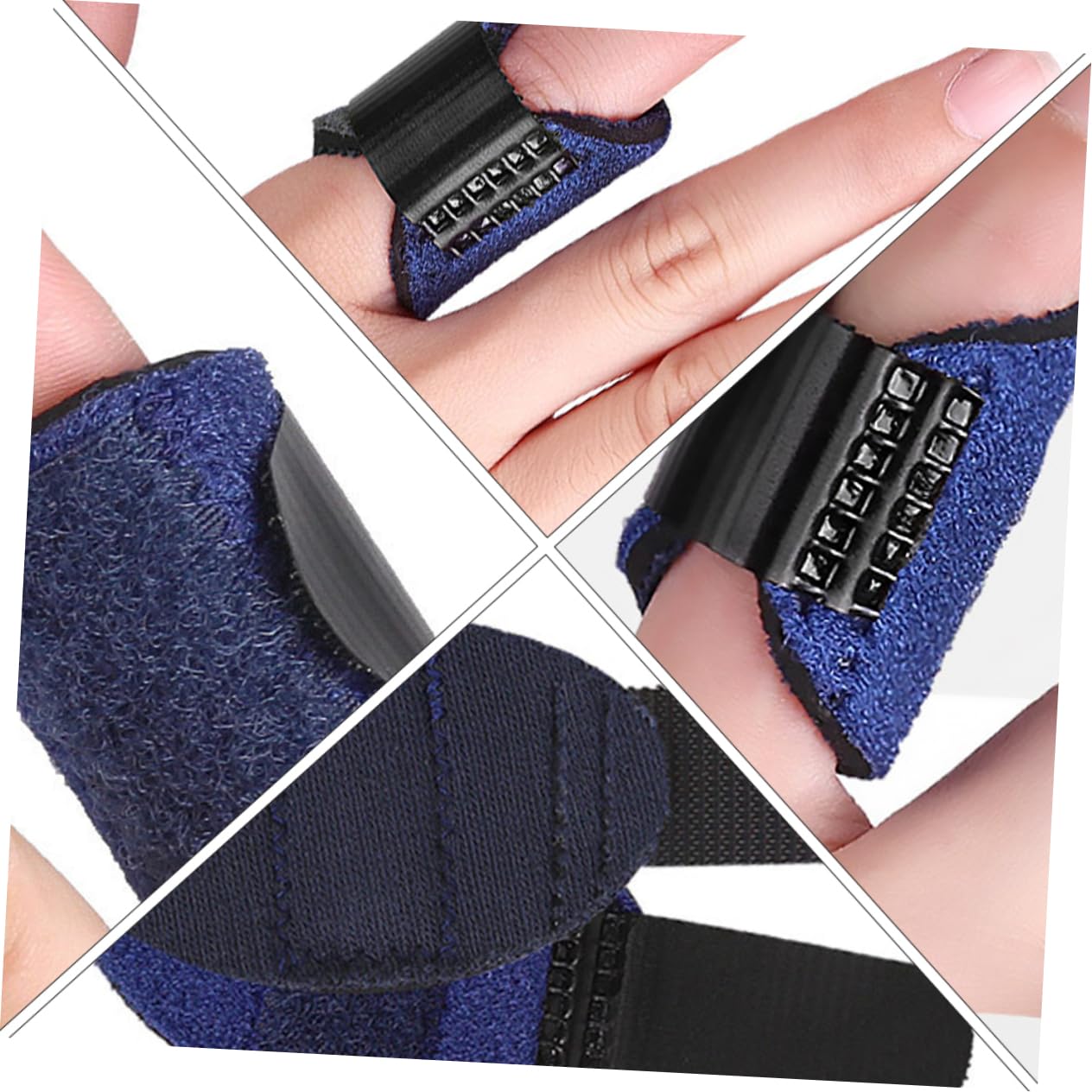 MOLUCKFU Hand Splint for Finger Support 2pcs Finger Brace Aluminum Bar for Relief from Swelling