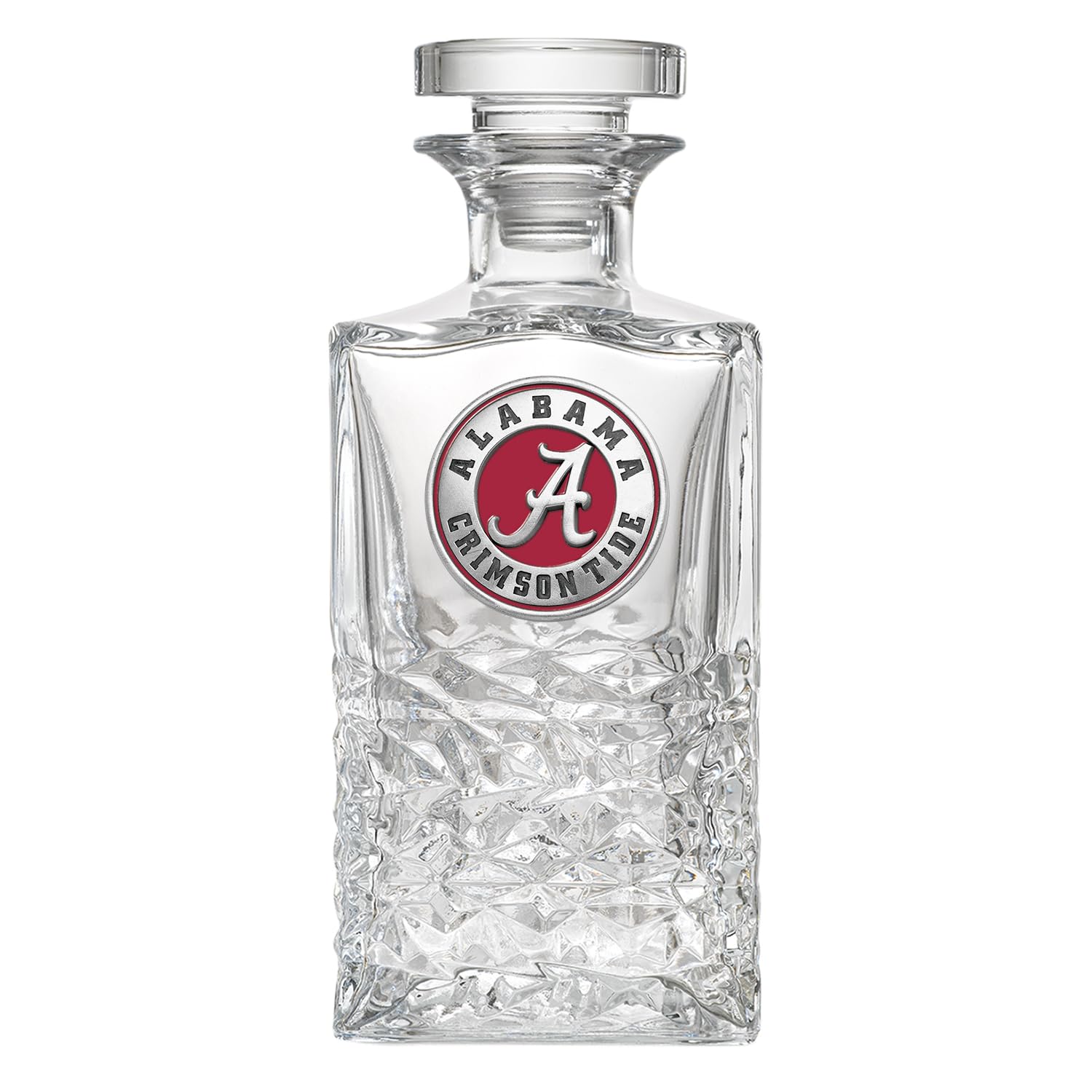 Heritage Pewter Alabama Heritage Container | 25 OZ Glass Container | Expertly Crafted Pewter Glass