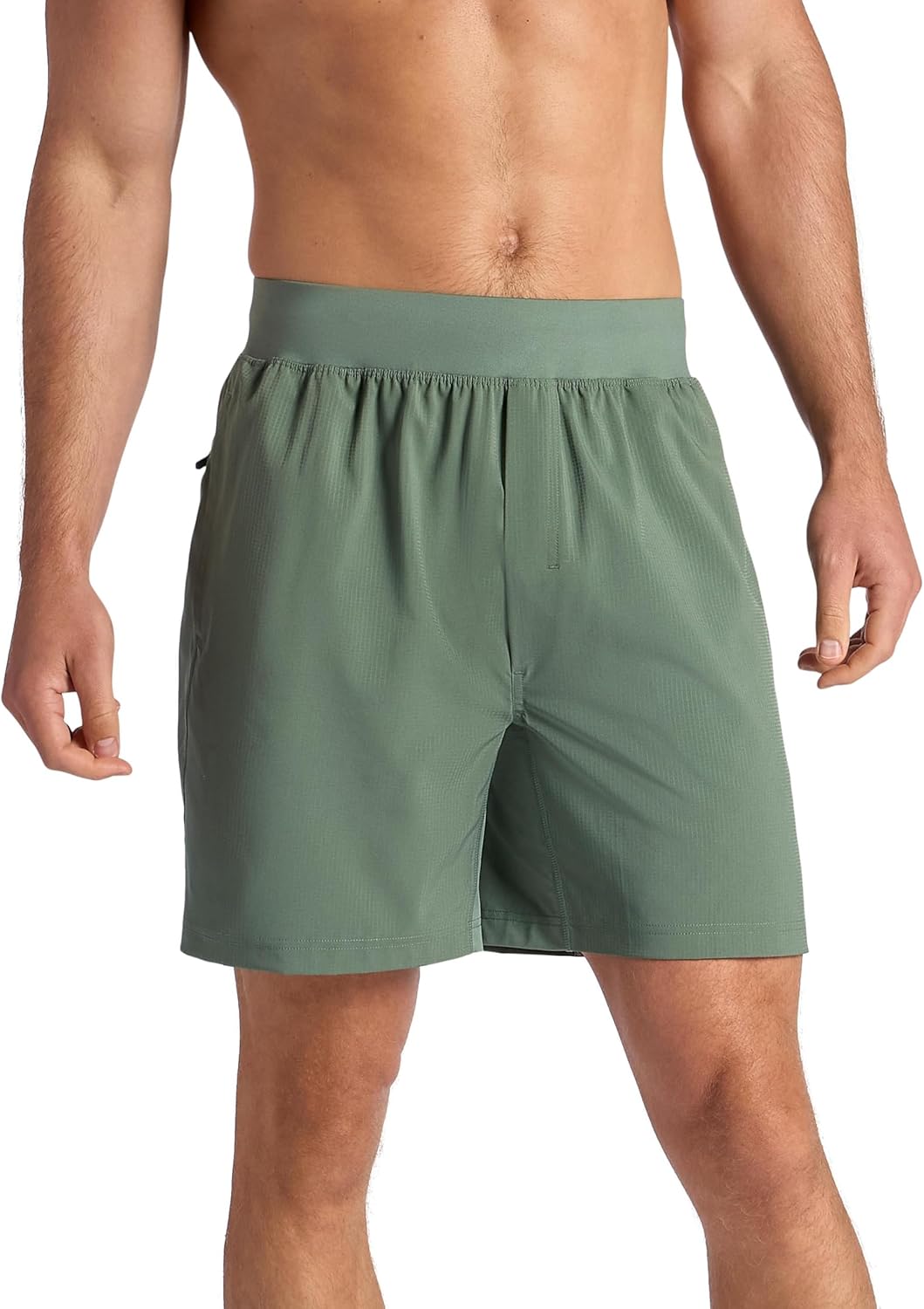 Gaiam Mens Hatha 2.0 7” Short, Standard Fit, Stretch Lightweight Material, Moisture-Wicking