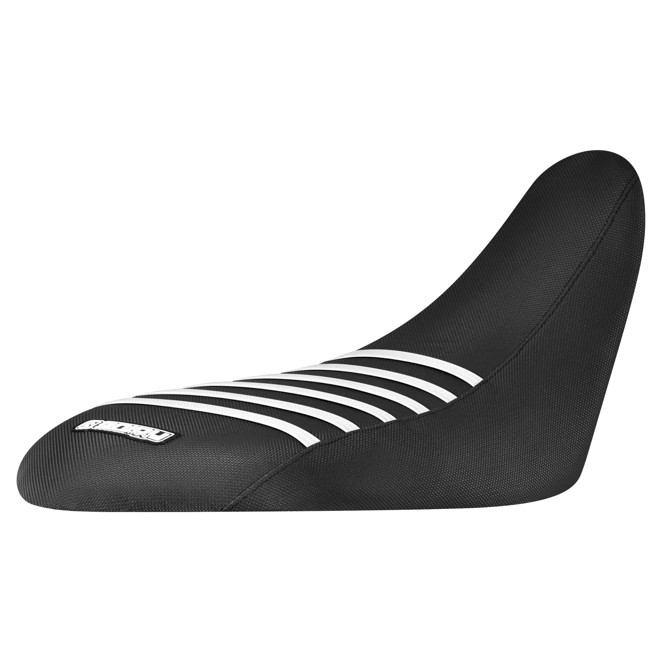 Enjoy Mfg シートカバー - ヤマハ ラプター 700 700R 2006-2021#193に対応 (すべてブラック/ホワイトのリブ)