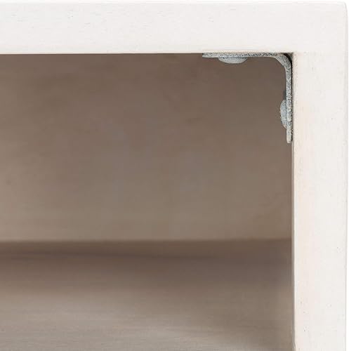 Miniatura 11 de SAFAVIEH Home Office Collection Caléndula Blanco Lavado y Plata 1 cajón Horquilla Escritorio Blanco lavado /