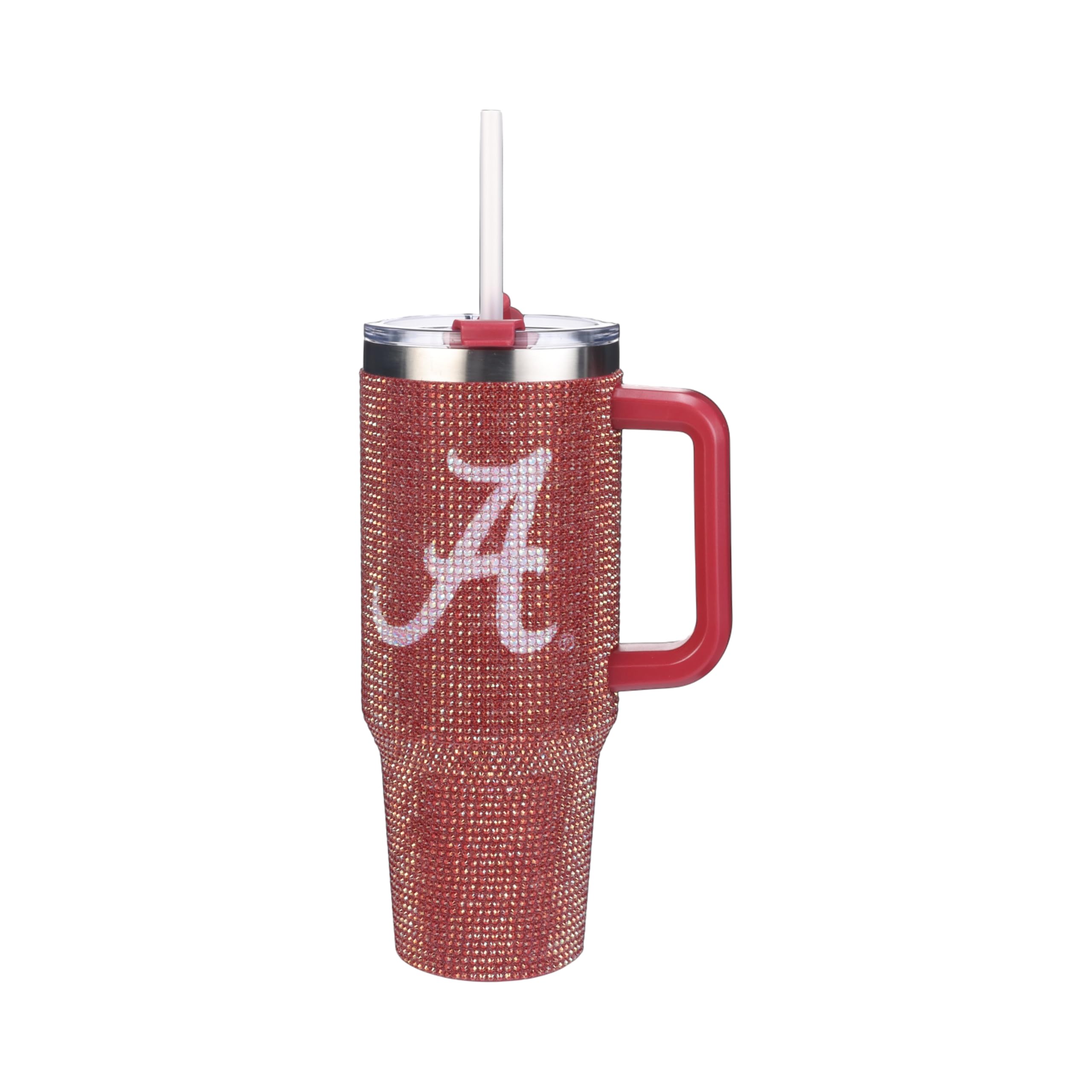 The Memory Company Officially Licensed 40oz TC Bling Game Day Tumbler with Vintage Logo, University of Alabama