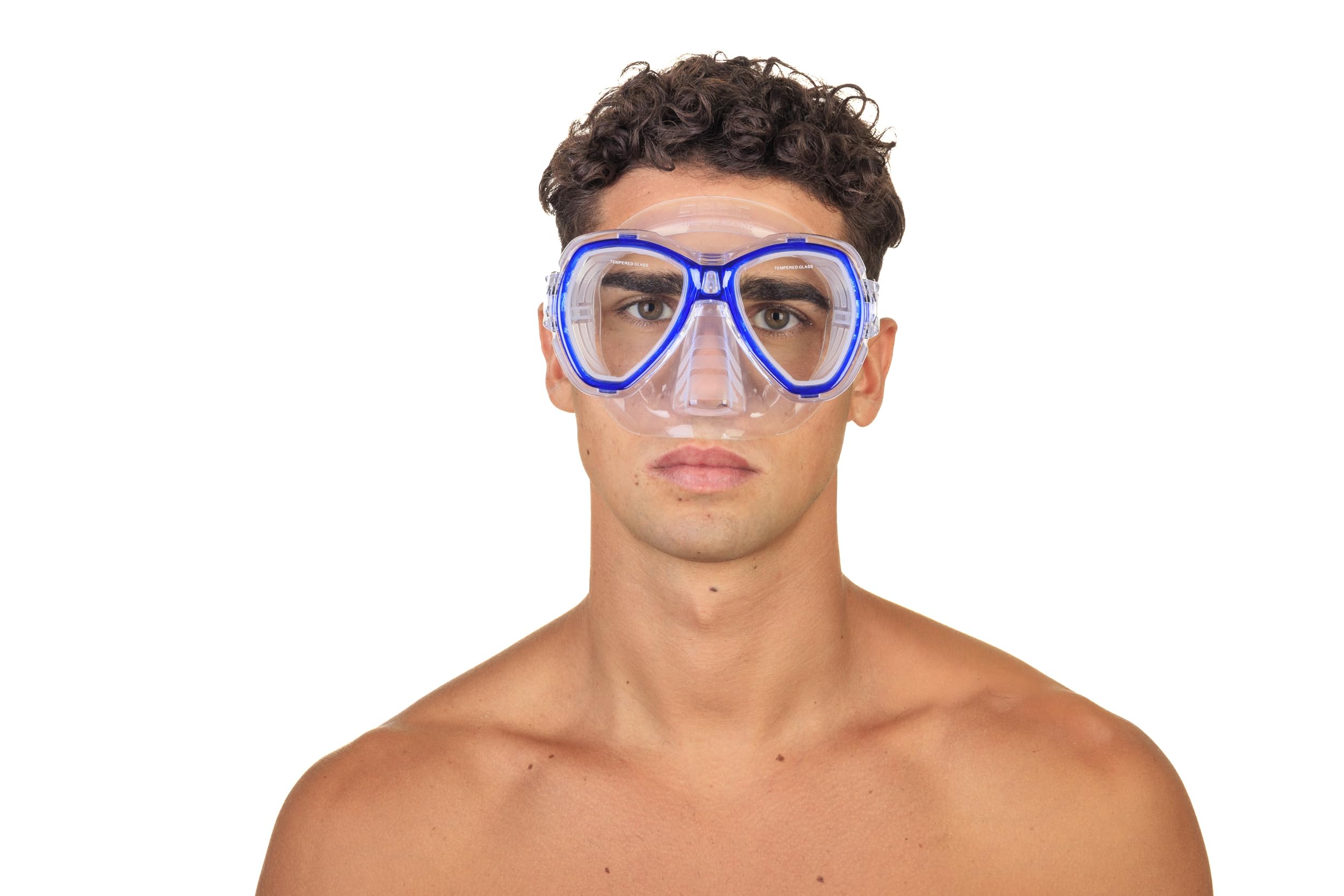 SEAC Set Elba - et de Snorkel con máscara subacuática y Tubo con válvula para la Purga de Agua para Adultos Unisex Adulto