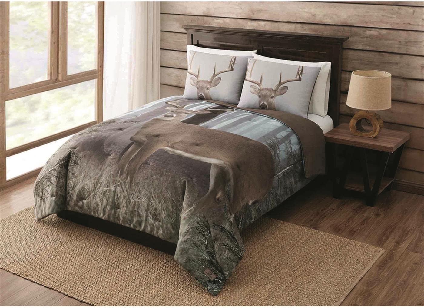 Mossy Oak Nativ Buck in The Mist Comforter Set, Mossy Oak