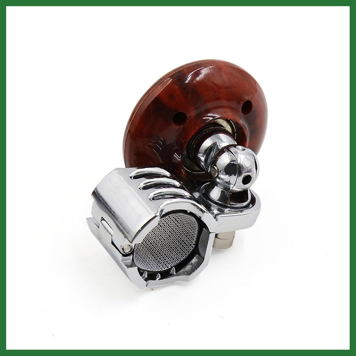 Motoforti Brown Folding Steering Wheel Knob Power Handle Grip Ball for Auto Car Long-lasting