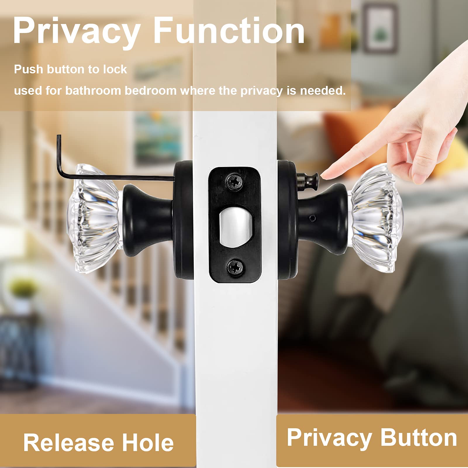 Amazon | SHINY HANDLES ヴィンテージガラスドアノブ インテリア