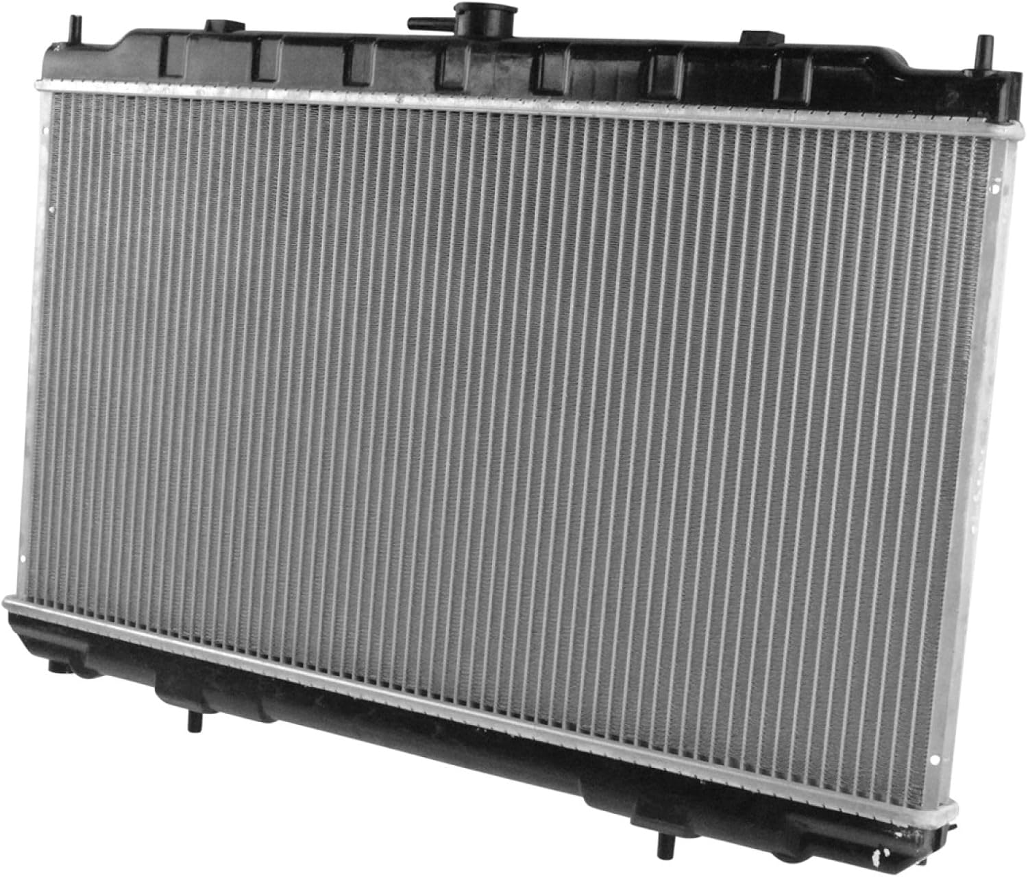 Radiator Assembly Aluminum Core 1 Row Down Flow Compatible with 2000-2006 Nissan Sentra L4 1.8L NI3010135 CU2346