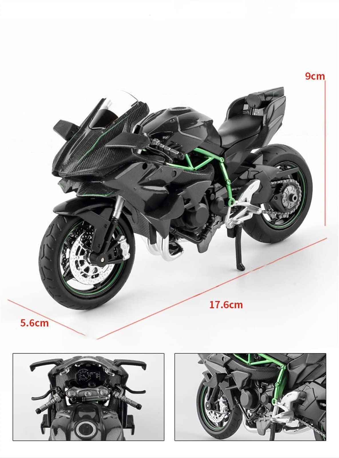 コレクション 1:14 に適合するカワサキ オートバイモデルダイキャスト