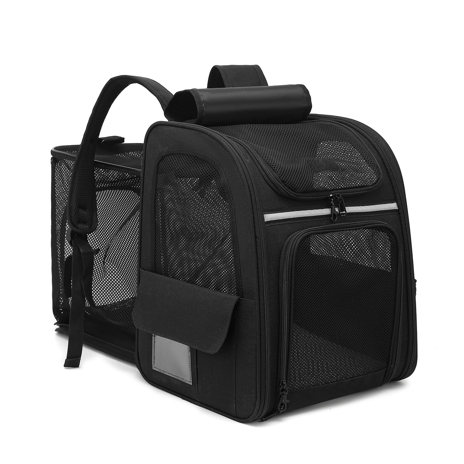 Dogat Expandable Cat Carrier Backpack for Air Travel Pet Backpack for Cats & Small Pets up to 17lbs (8kg)