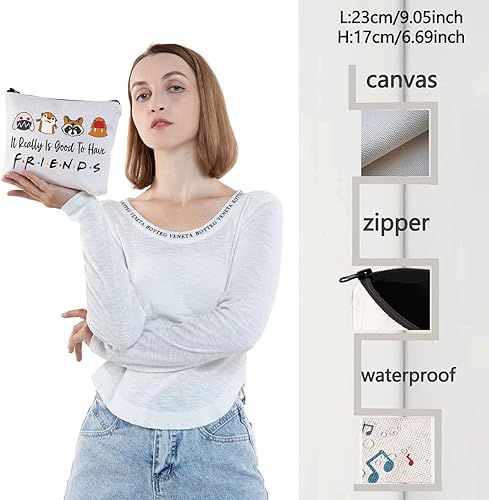 Miniatura 2 de WZMPA Rocket Raccoon Fans Bolsa de cosméticos Lylla&Teefs&Floor Fans Gift It Really Is Good To Have Friend Makeup Zipper Bag Bag For Movie Fans,