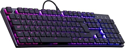 Cooler Master - SK650 - Clavier Low Profile Gaming RGB - Cherry MX Red - AZERTY (PC/Consoles) - Chassis Aluminium