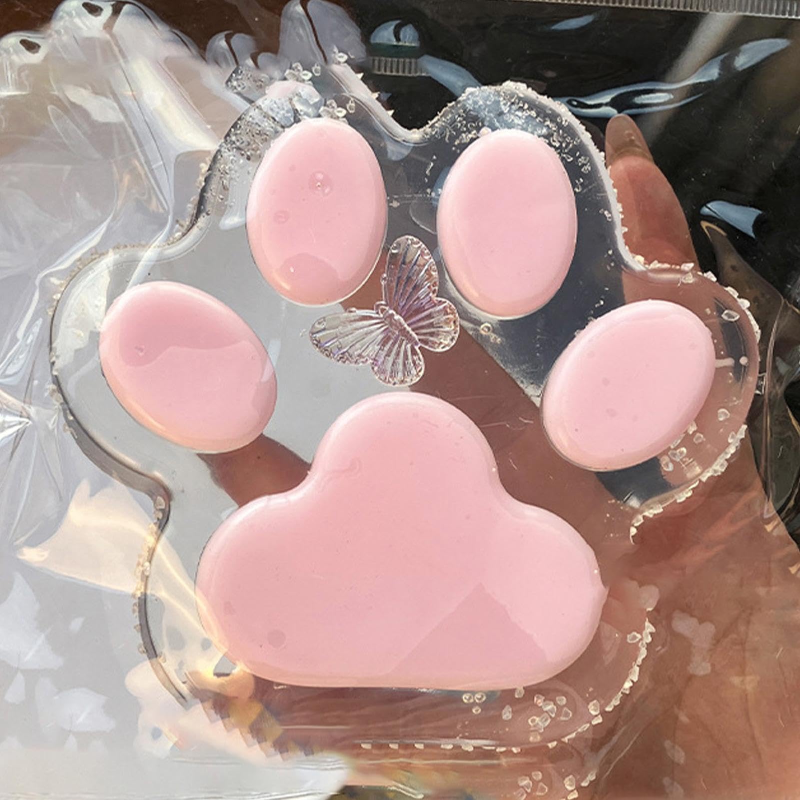 Squishys Paw Giant, Silicone Squeeze Toys For Stress Relief Large Size Cat Paw Giant Paw Squishys Fidget Toys
