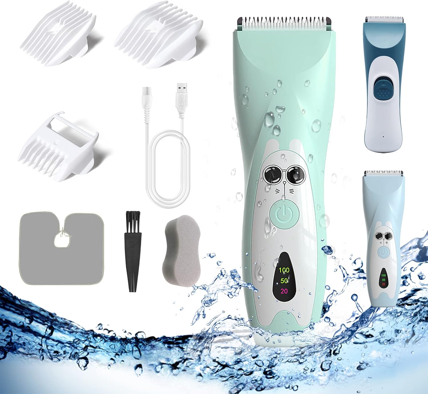 Baby Hair Clippers, AXD Electric Kids Hair Trimmer for Ceramic Blade