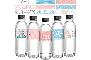 Personalized Water Bottle Labels for Baptism Christening Party Baptism Favors