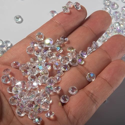 Miniatura 2 de 3500 piezas de jarrón acrílico de 0.236 pulgadas (0.236 in), piedras preciosas de dispersión de mesa para bodas, espectáculos de novia, fiesta de