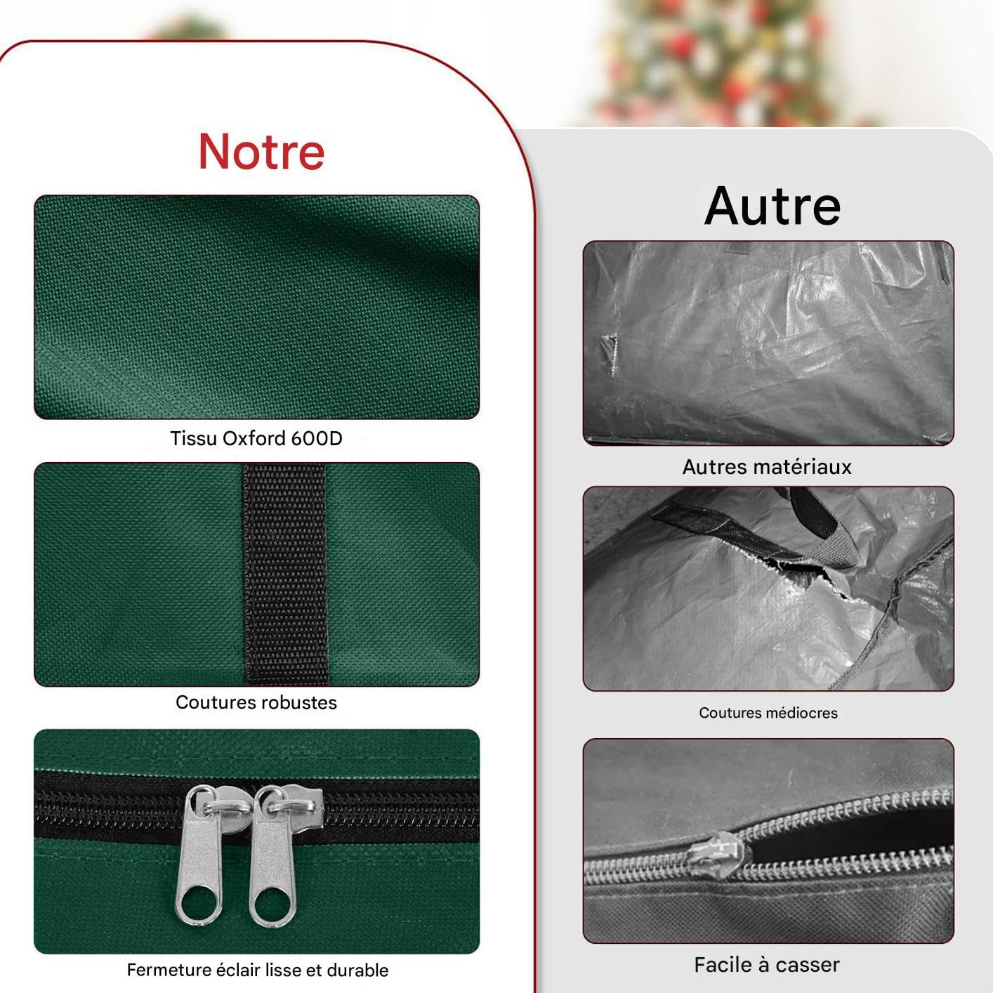 Sac De Rangement Pour Sapin De Noël Porte-Sac 19 cm