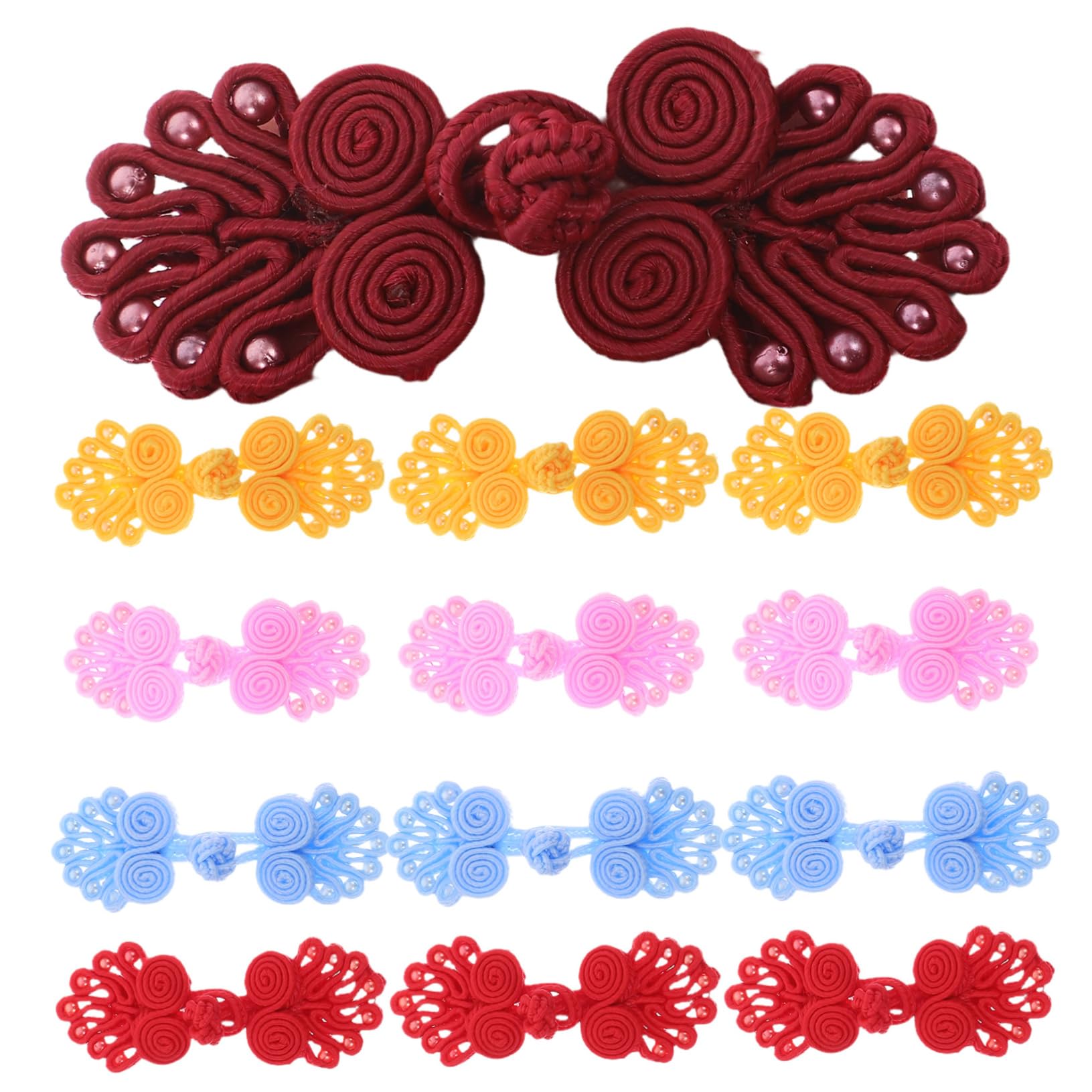 Boutons de style chinois lot de 100 paires pour personnaliser vos vestes et projets d'artisanat