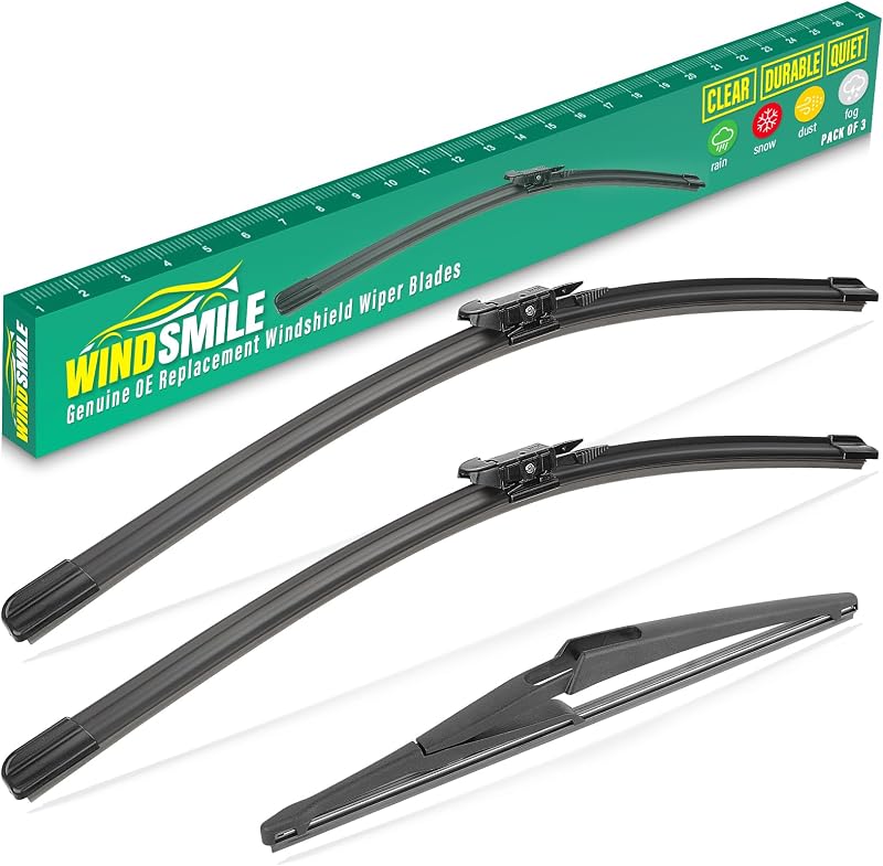 Palhetas do limpador de para-brisa WINDSMILE para Mercedes-Benz ML, GL e R-Class – Kit com 3 unidades