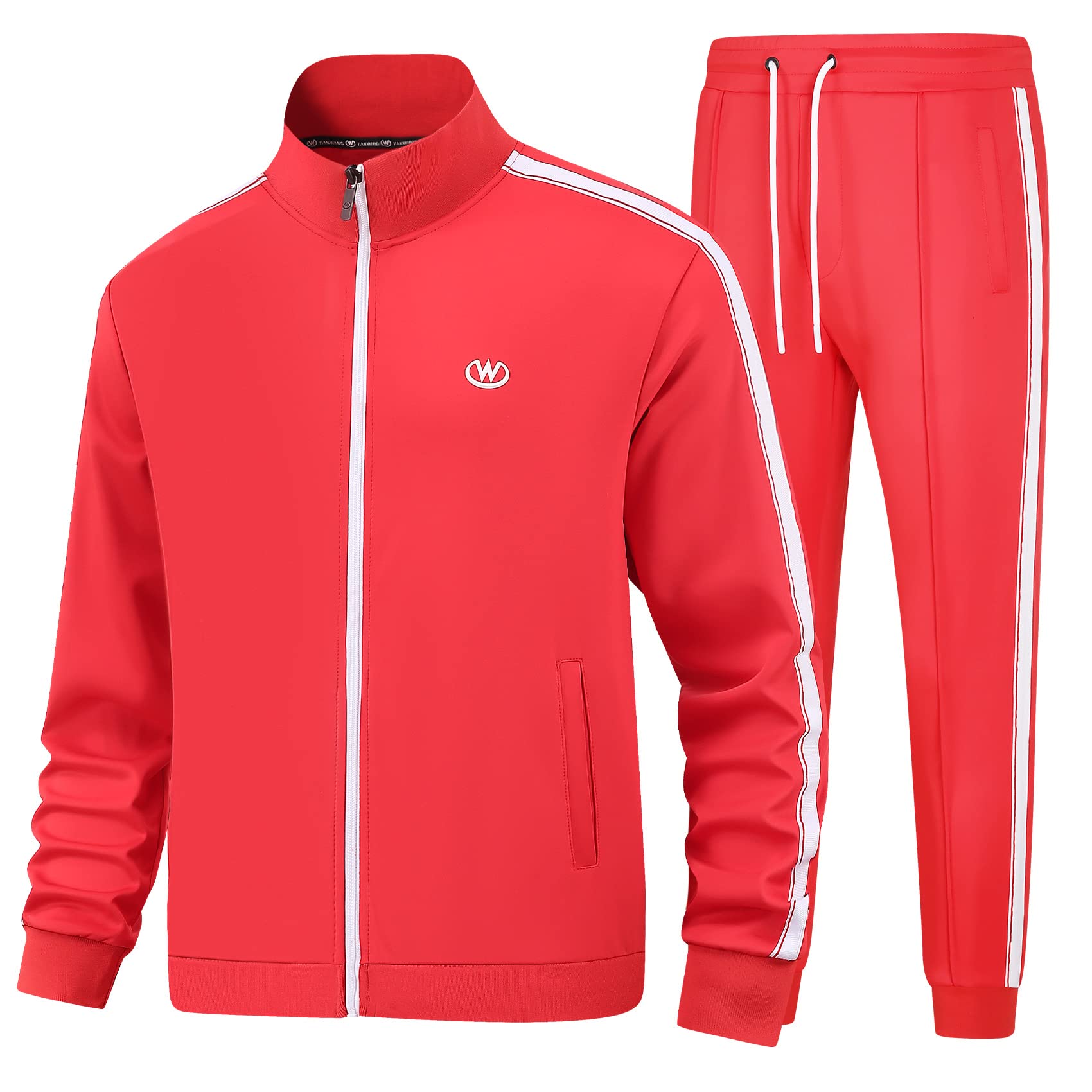 BASICDOT Trainingsanzug Herren Set Jogginganzug Herren Sportanzug Langarm Freizeitanzug Männer Tracksuit