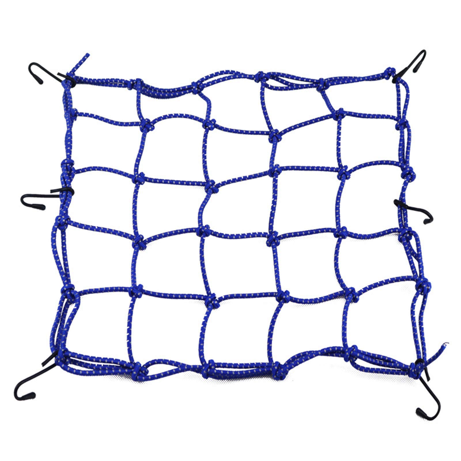 Motorcycle Luggage Net - Motor Net Load | High Elastic Bungee Net with 4 Adjustable Hooks | Thickened Motor Net - Secure Easy Installation Cargo Storage Supplies for Improved Stability