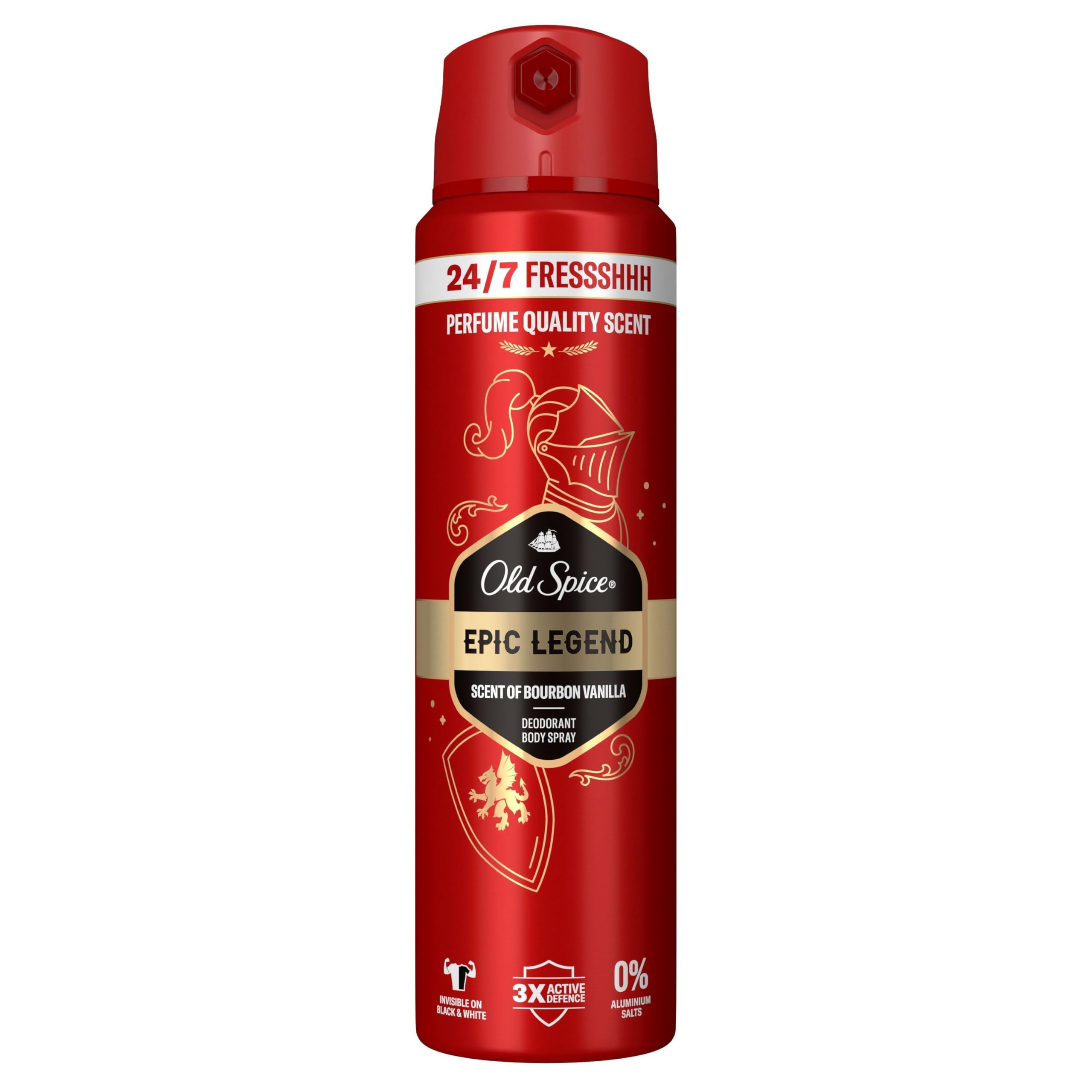 Old Spice Epic Legend Deospray für Männer 150 ml, 24/7 Frischhhh bei täglicher Anwendung, langanhaltender Duft in Parfumqualität, Schutz vor Gerüchen, Ohne Aluminiumsalze
