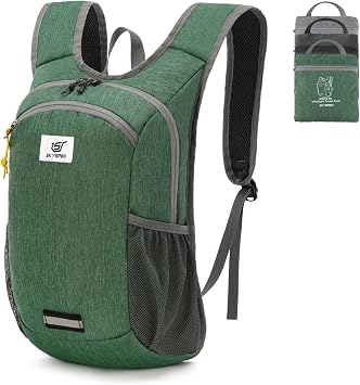 SKYSPER 10L Hiking Backpack Lightweight Packable Back Pack Small Travel Daypack for Women Men Foldable Outdoor Rucksack