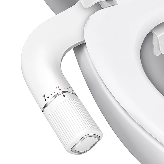 BIGCOW Ultra-Slim Bidet Attachment for Toilet - Dual Nozzle (Frontal & Rear Wash) with Adjustabl...