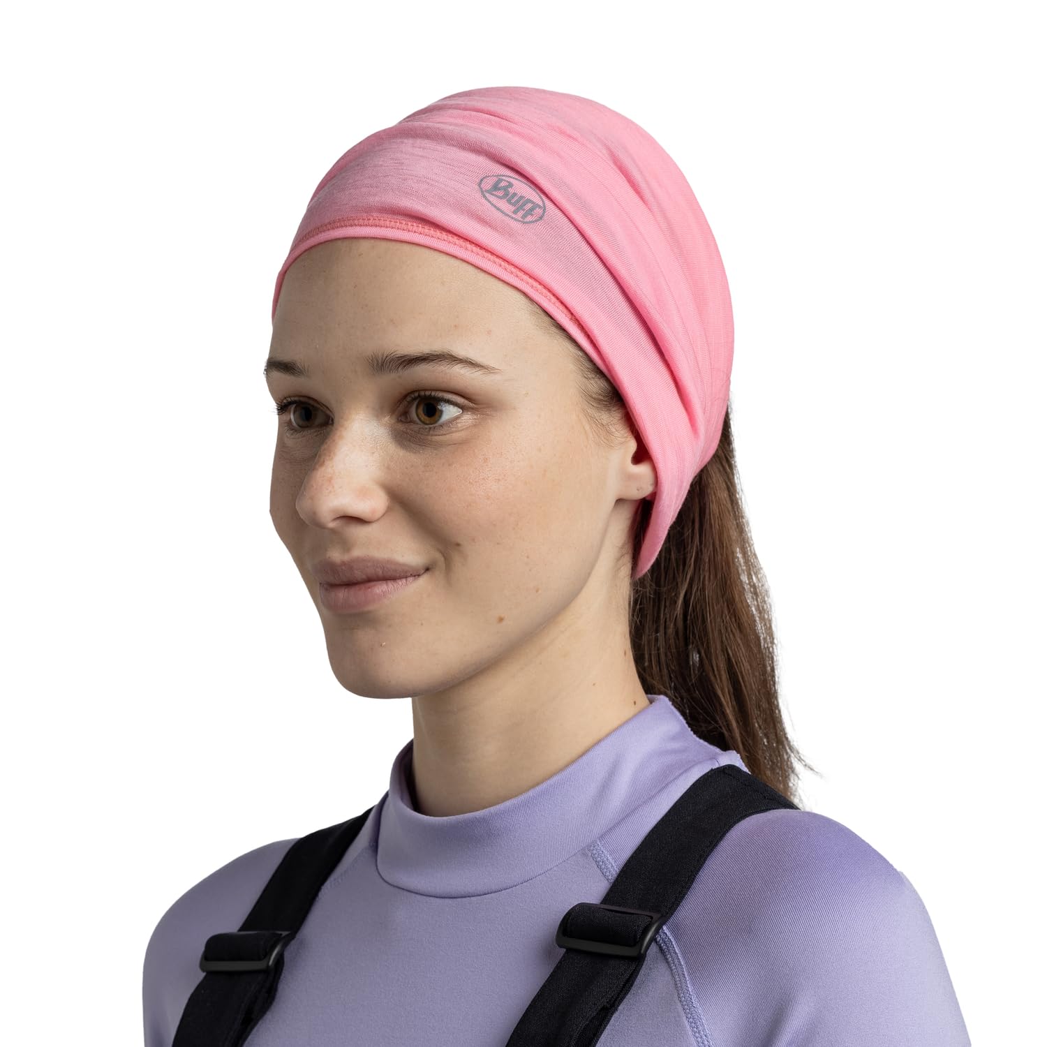 Buff®| Merino Lightweight Multifunktionstuch Tour de cou Garçon Fille, Echarpe multifonctionnelle, 100% Laine mérinos, Randonnée, Outdoor, Durable, Légère, Fine, Taille unique, Marron