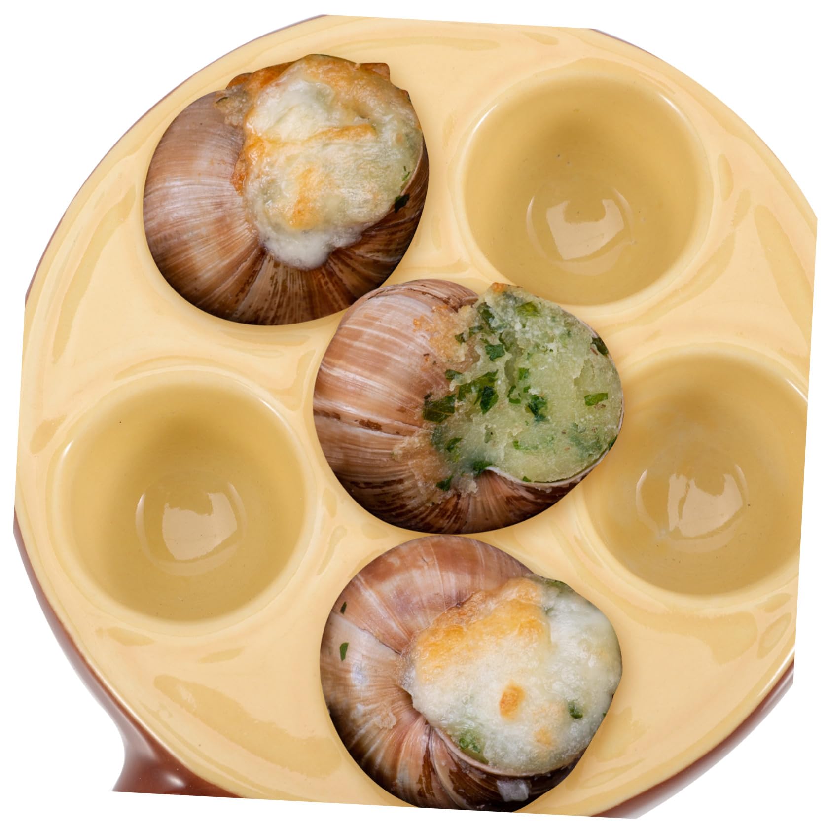 NOLITOY Piatto di Lumache Vassoio per Lumache Piatto Torta Teglia per di Mare di Escargot Francese Piatti di he Piatti del Ristorante Kit di Strumenti Ceramica Bakeware