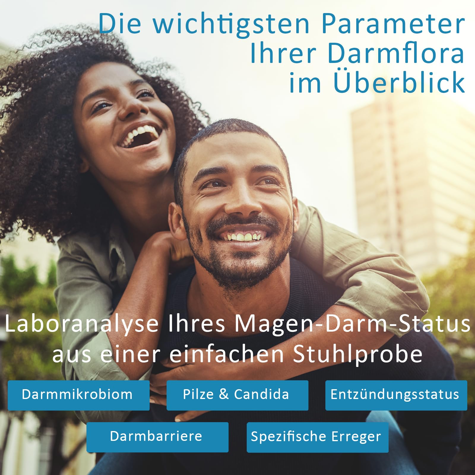 Verisana | Darmtest Gesamtstatus | Gesundheitscheck Darm & Parasiten Test | Stuhltest auf Darmbakterien, Candida, Helicobacter, Parasiten & Leaky Gut