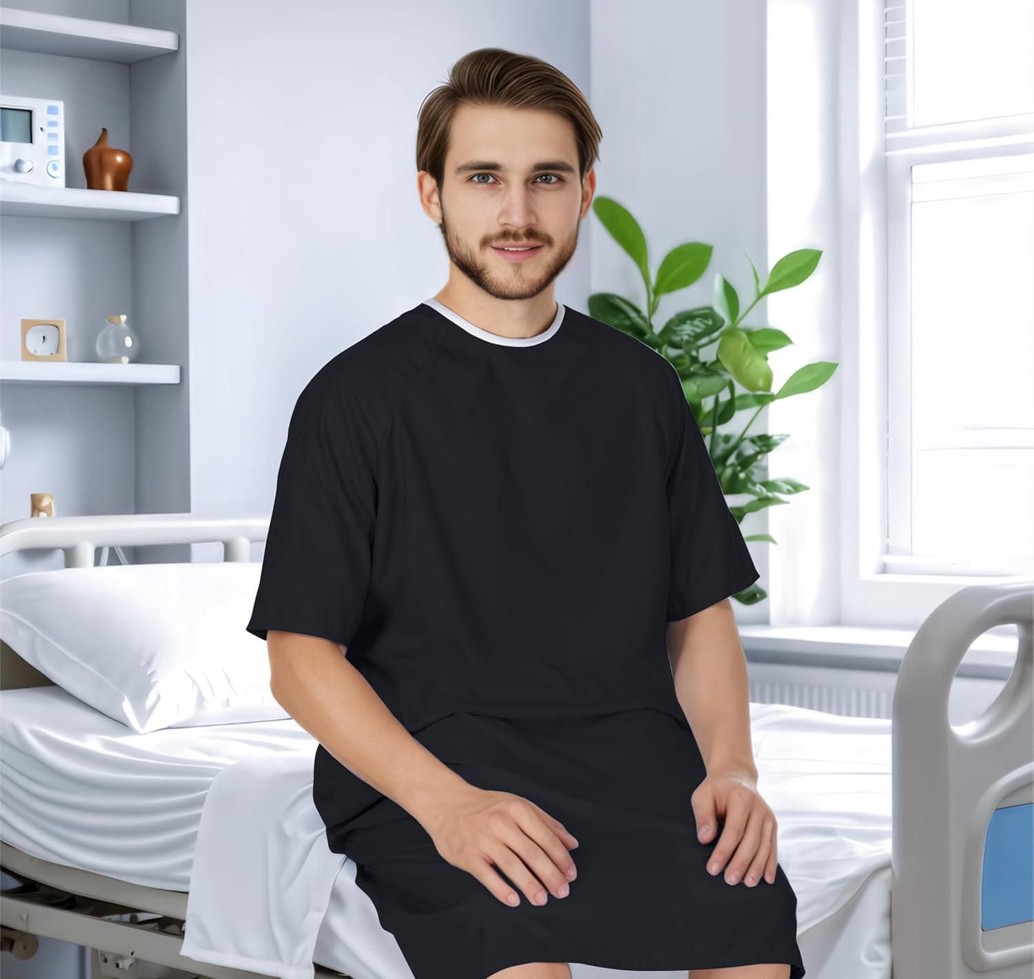 Utopia Care Men's Hospital Gown Soft and Comfortable Patient Gown - Image 6